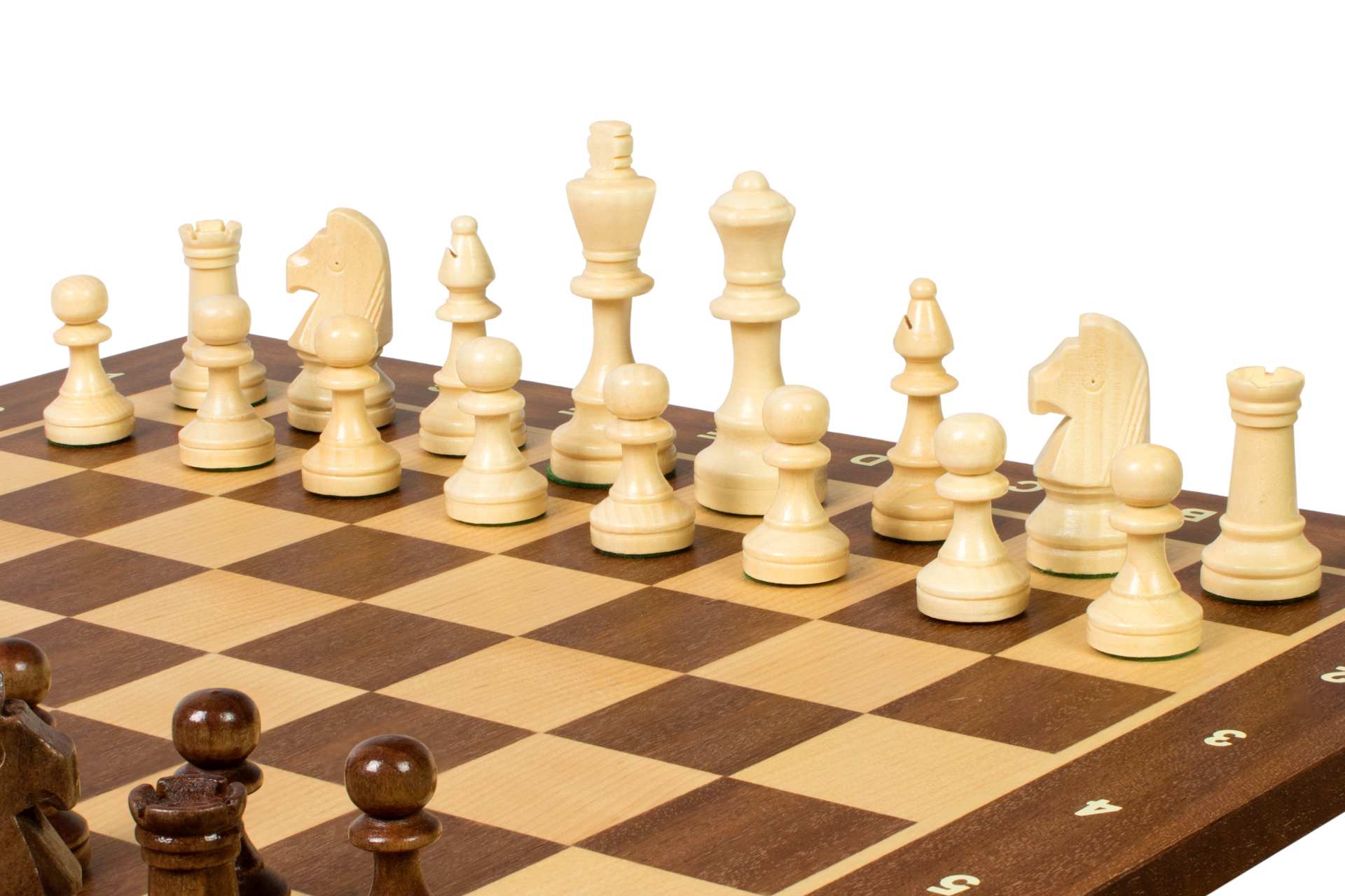 Juego de ajedrez de torneo n.° 4 con notación – Estilo Staunton