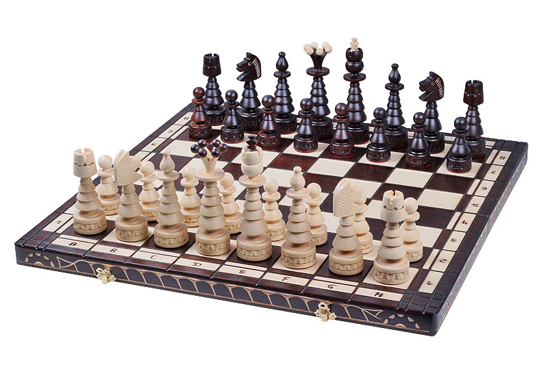 Juego de ajedrez de árbol de Navidad, piezas grandes de madera de haya, 6,69 pulgadas, tamaño King