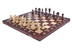 Juego de ajedrez Senator de 16 pulgadas con bandeja de inserción (tamaño King de 3,15 pulgadas)