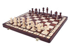 Juego de ajedrez Jowisz con tablero plegable quemado (8,5 mm de grosor)