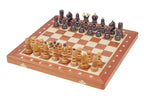 Juego de ajedrez grande Pearl con tablero de intarsia incrustado (Rey de 3,54 pulgadas)