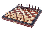 Juego de ajedrez magnético de madera con bandeja (tamaño King de 2,17")