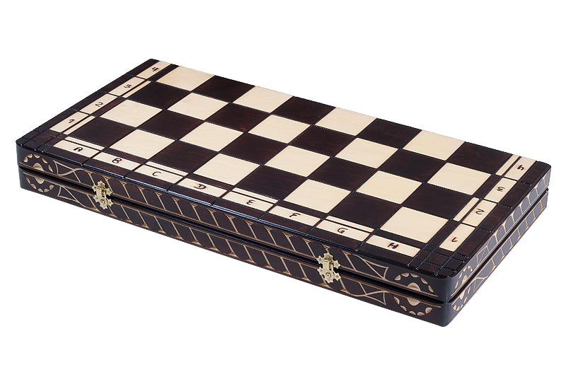 Juego de ajedrez Gladiator con tablero grande quemado – 5,91 pulgadas tamaño King