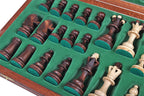 Juego de ajedrez Senator de 16 pulgadas con bandeja de inserción (tamaño King de 3,15 pulgadas)