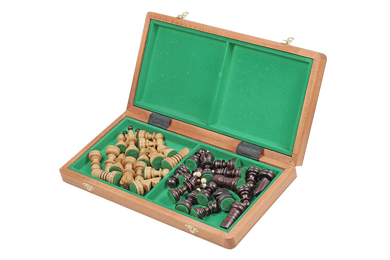 Juego de ajedrez grande Pearl con tablero de intarsia incrustado (Rey de 3,54 pulgadas)