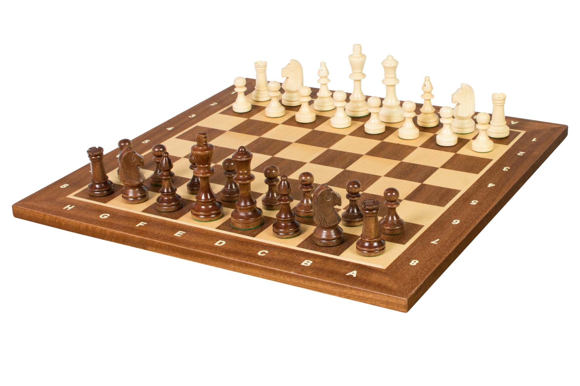 Juego de ajedrez de torneo n.° 4 con notación – Estilo Staunton