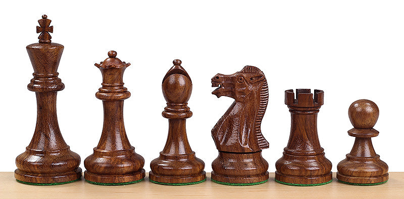 Piezas de ajedrez ejecutivas de acacia y boj – King de 3,5″