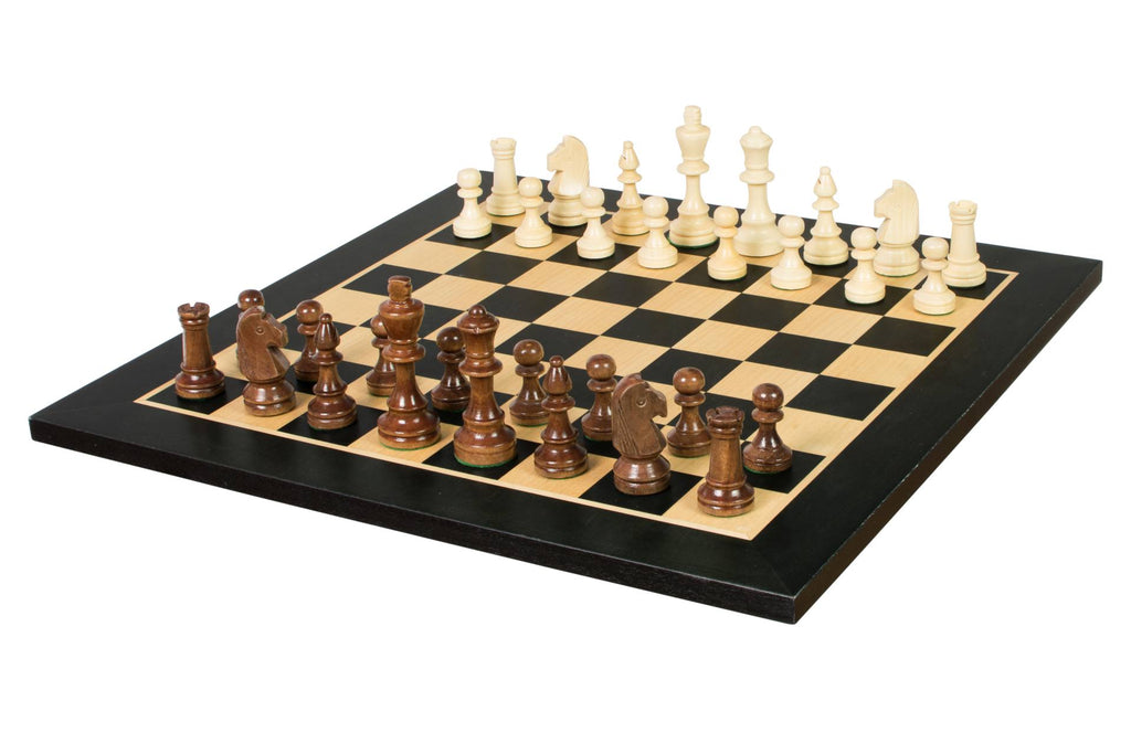 Juego de ajedrez de torneo n.° 4 – Estilo Staunton negro