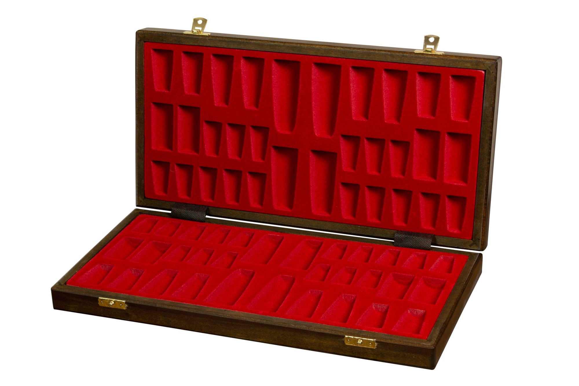 Estuche de ajedrez de madera con inserto de 15,7″
