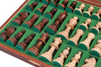 Piezas de ajedrez Staunton De Lux n.° 5 con caja de madera