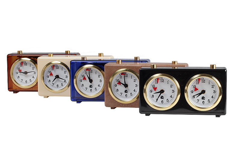 Reloj de ajedrez clásico de plástico – Crema (Pequeño)