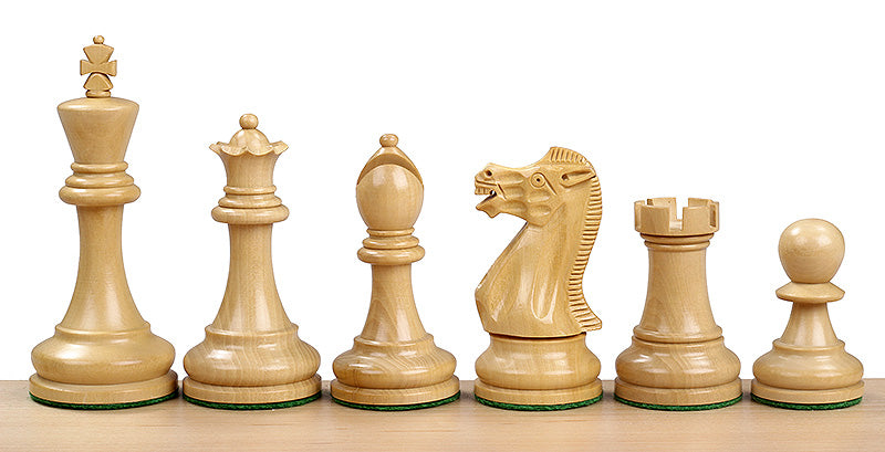 Piezas de ajedrez ejecutivas de acacia y boj – King de 3,5″
