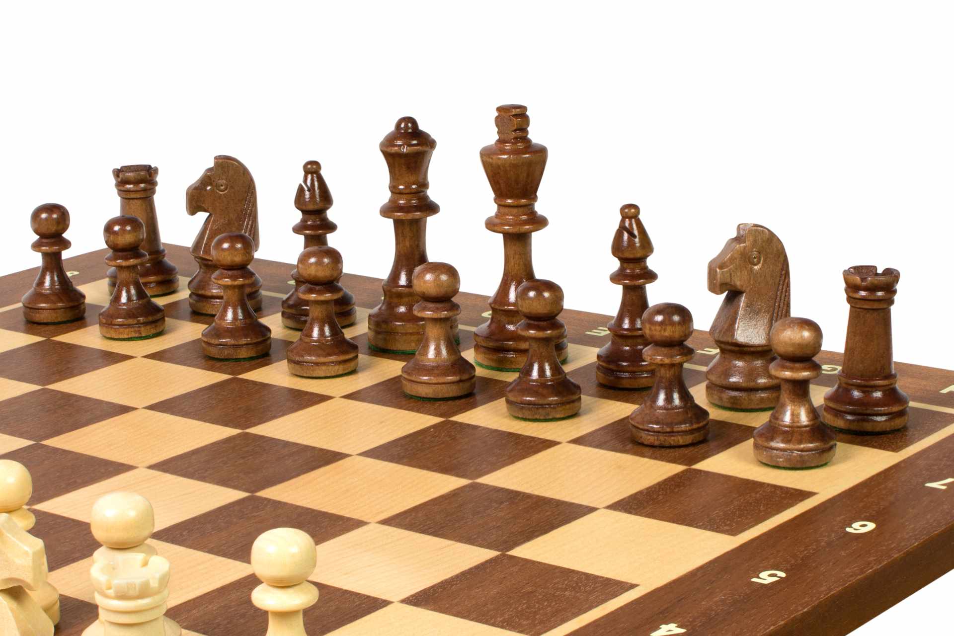 Juego de ajedrez de torneo n.° 4 con notación – Estilo Staunton