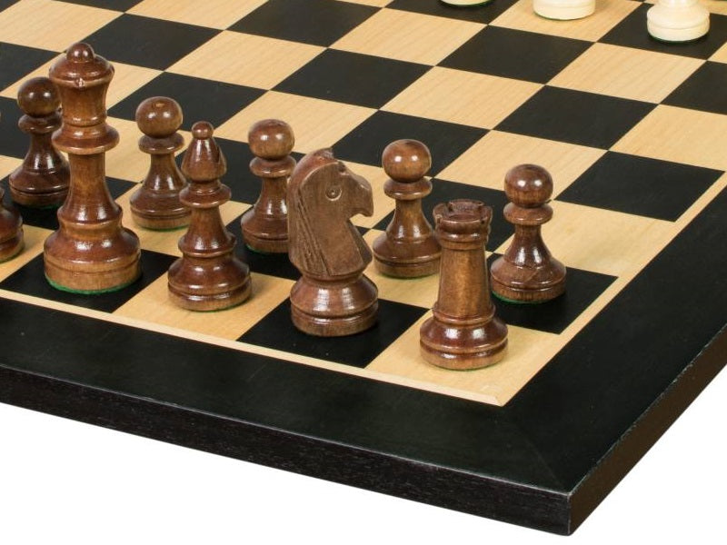 Juego de ajedrez de torneo n.° 4 – Estilo Staunton negro