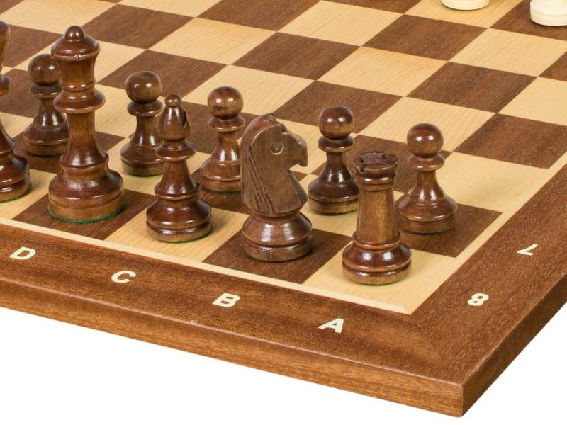 Juego de ajedrez de torneo n.° 4 con notación – Estilo Staunton
