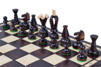 Juego de ajedrez mediano King's marrón con bandeja de inserción (60 mm)