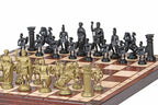 Juego de ajedrez espartano con piezas de plástico con peso de 4 pulgadas de tamaño King