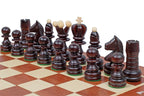 Juego de ajedrez grande Pearl con tablero de intarsia incrustado (Rey de 3,54 pulgadas)