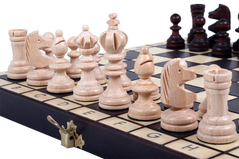 Minijuego de ajedrez olímpico con bandeja (Rey de 2,36 pulgadas)