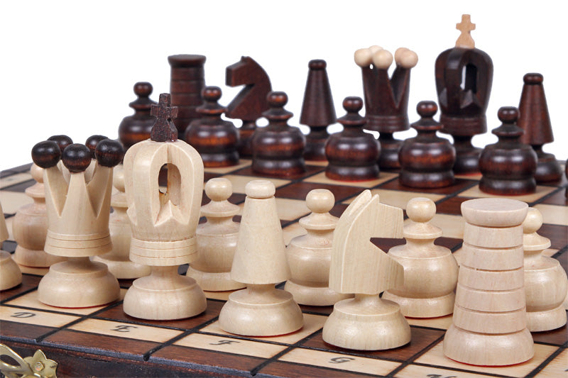 Juego de ajedrez Royal Maxi de 12,2 pulgadas con bandeja de inserción (Rey de 2,6 pulgadas)