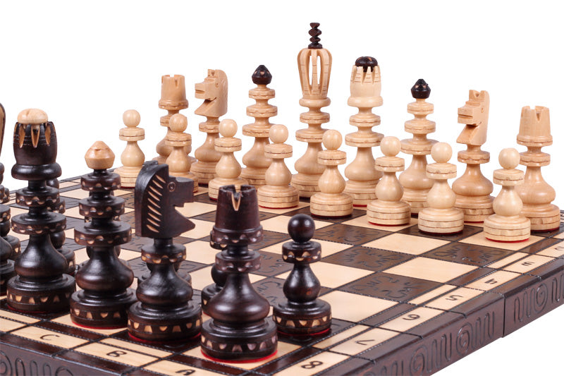 Juego de ajedrez decorativo romano de 21,7 pulgadas con almacenamiento (tamaño King de 5,5 pulgadas)