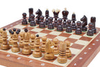 Juego de ajedrez grande Pearl con tablero de intarsia incrustado (Rey de 3,54 pulgadas)