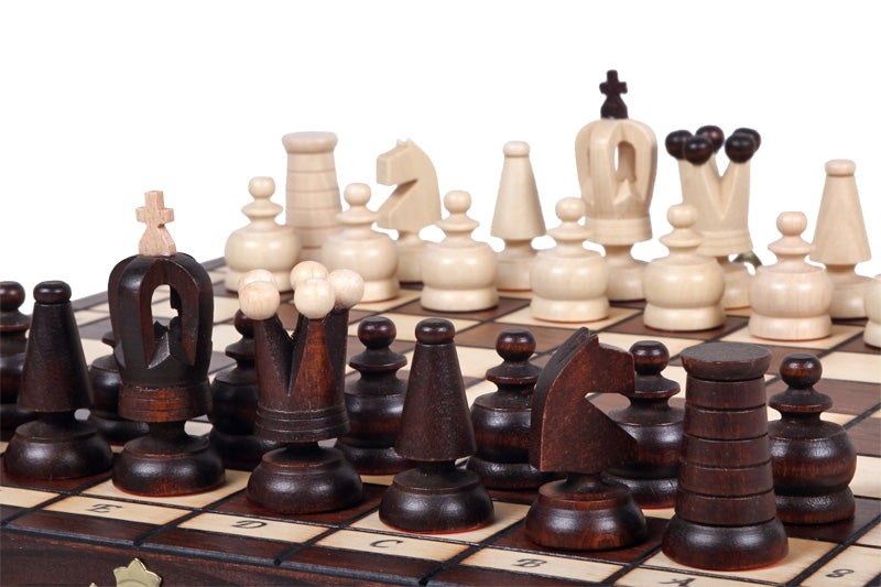 Juego de ajedrez Royal Maxi de 12,2 pulgadas con bandeja de inserción (Rey de 2,6 pulgadas)
