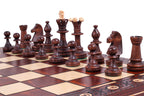 Juego de ajedrez Consul con bandeja de inserción, hecho a mano, de madera, 3,54 pulgadas, tamaño King