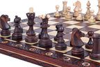 Juego de ajedrez Senator de 16 pulgadas con bandeja de inserción (tamaño King de 3,15 pulgadas)