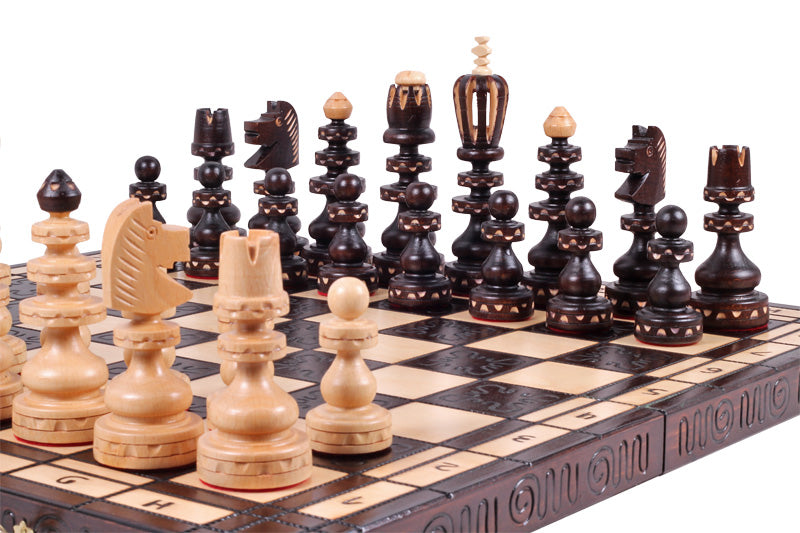 Juego de ajedrez decorativo romano de 21,7 pulgadas con almacenamiento (tamaño King de 5,5 pulgadas)