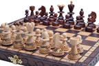 Juego de ajedrez pequeño Pearl con almacenamiento forrado de fieltro (tamaño King de 2,56 pulgadas)