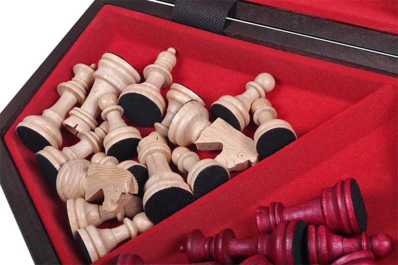 Juego de ajedrez de madera para tres jugadores, grande, 3,35 pulgadas, tamaño King