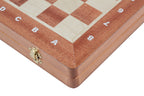 Juego de ajedrez grande Pearl con tablero de intarsia incrustado (Rey de 3,54 pulgadas)