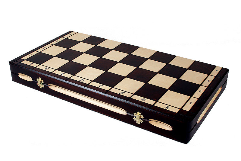Juego de ajedrez Royal De Lux de 25,6 pulgadas con bandeja de inserción (tamaño King de 5,1 pulgadas)