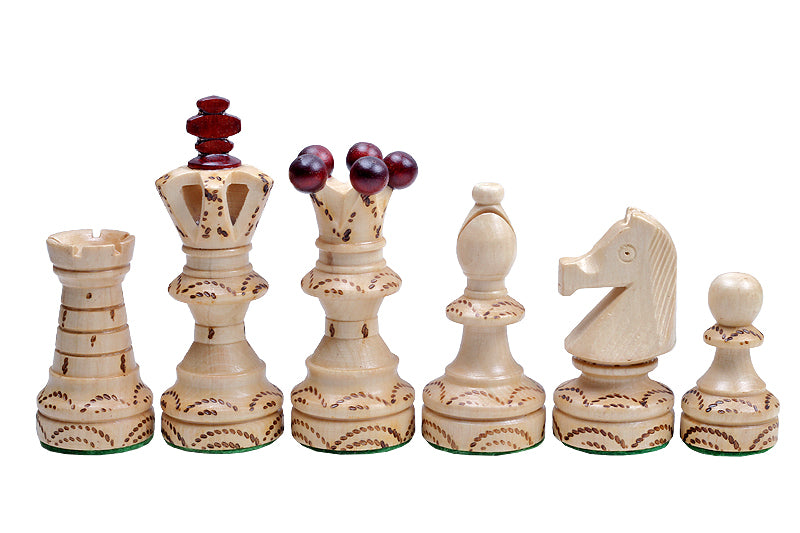 Juego de ajedrez de madera Ambassador Brown – Edición Deluxe con bandeja (tamaño n.° 5.5)
