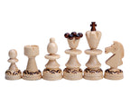 Juego de ajedrez pequeño Pearl con almacenamiento forrado de fieltro (tamaño King de 2,56 pulgadas)