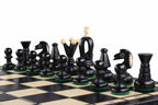 Juego de ajedrez King's mediano negro (2,36 pulgadas King) con bandeja de inserción