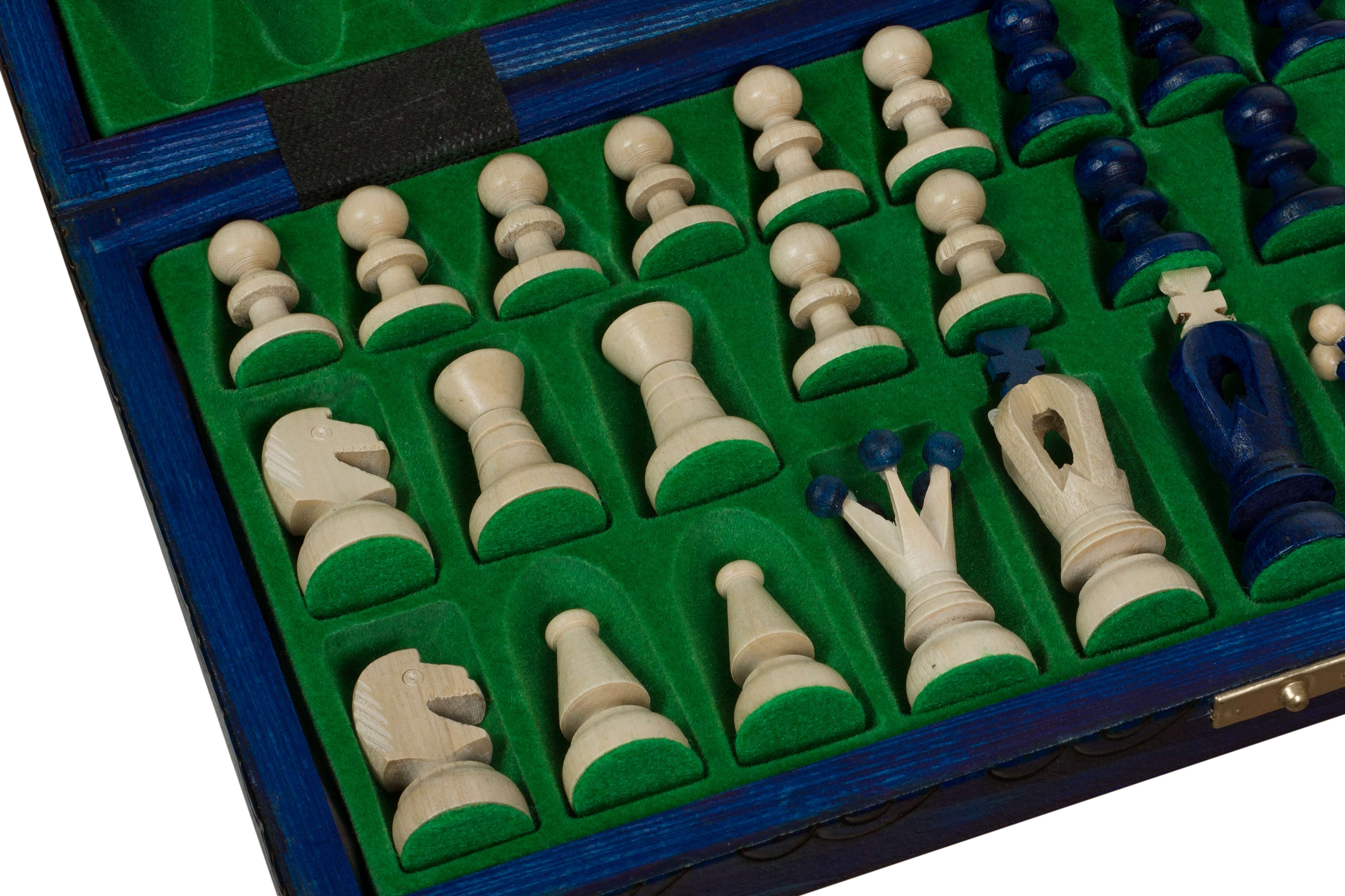 Juego de ajedrez mediano Royal Kings con bandeja (Rey de 2,5 pulgadas)