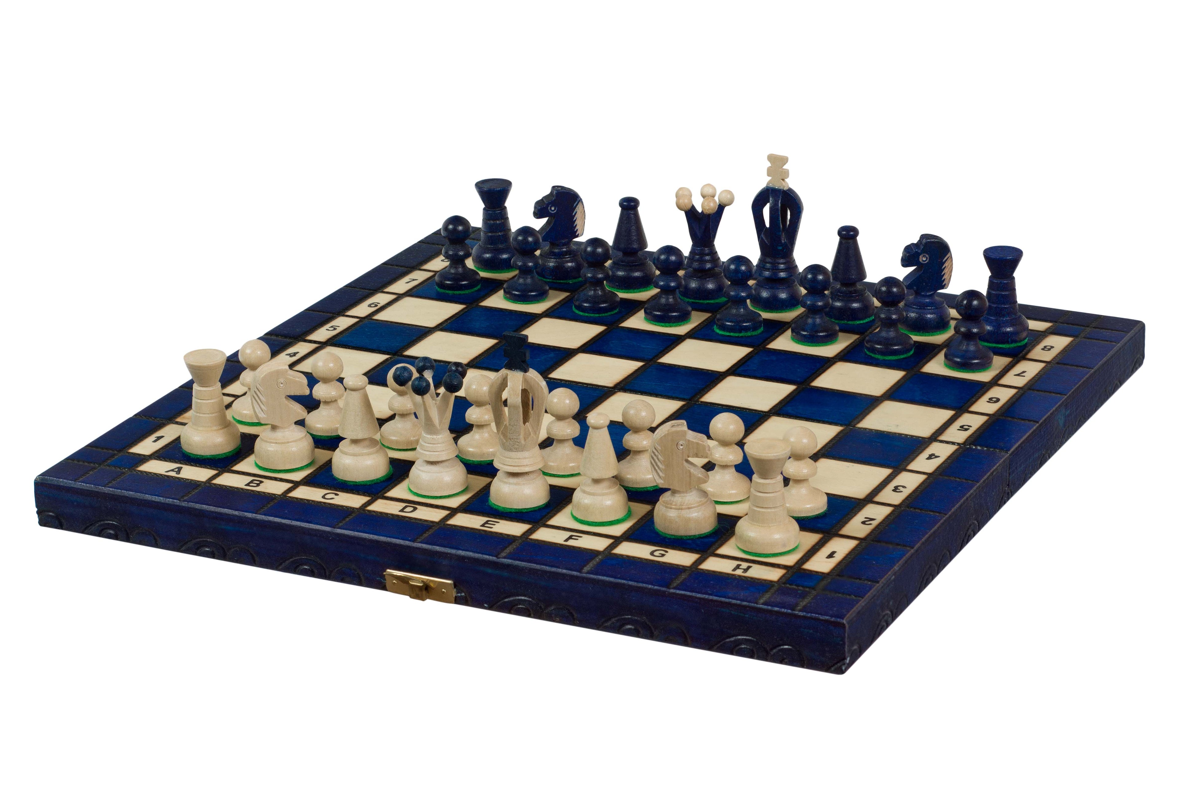 Juego de ajedrez mediano Royal Kings con bandeja (Rey de 2,5 pulgadas)