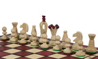 Juego de ajedrez mediano Royal Kings con bandeja de inserción, acabado cerezo (Rey de 6,35 cm)
