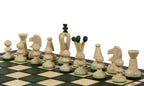 Juego de ajedrez Royal Kings mediano, acabado verde (Rey de 2,5 pulgadas)