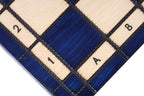 Juego de ajedrez King's Medium Blue con bandeja (60 mm)