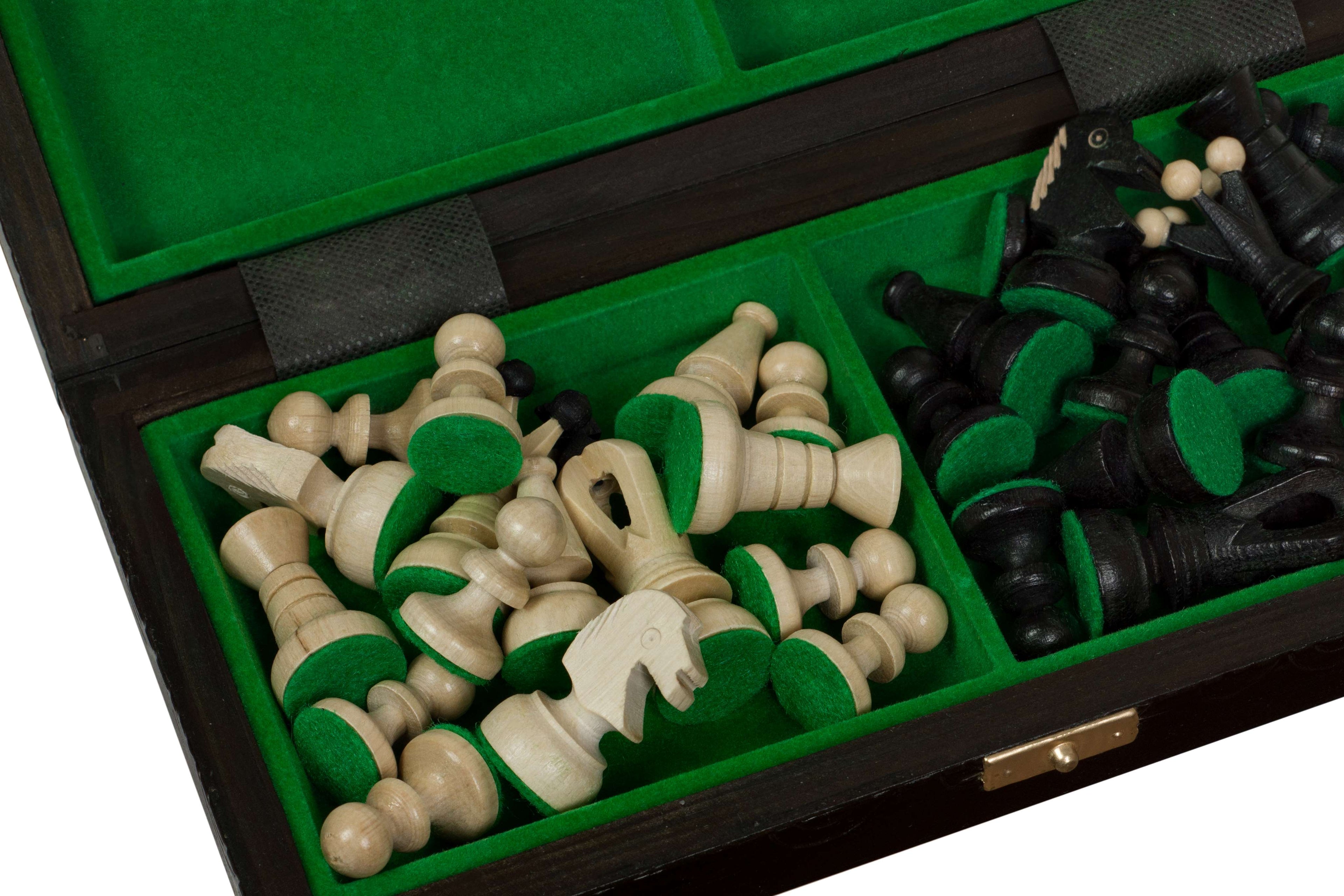Juego de ajedrez de reyes pequeños de 12 pulgadas (rey de 2,56 pulgadas)