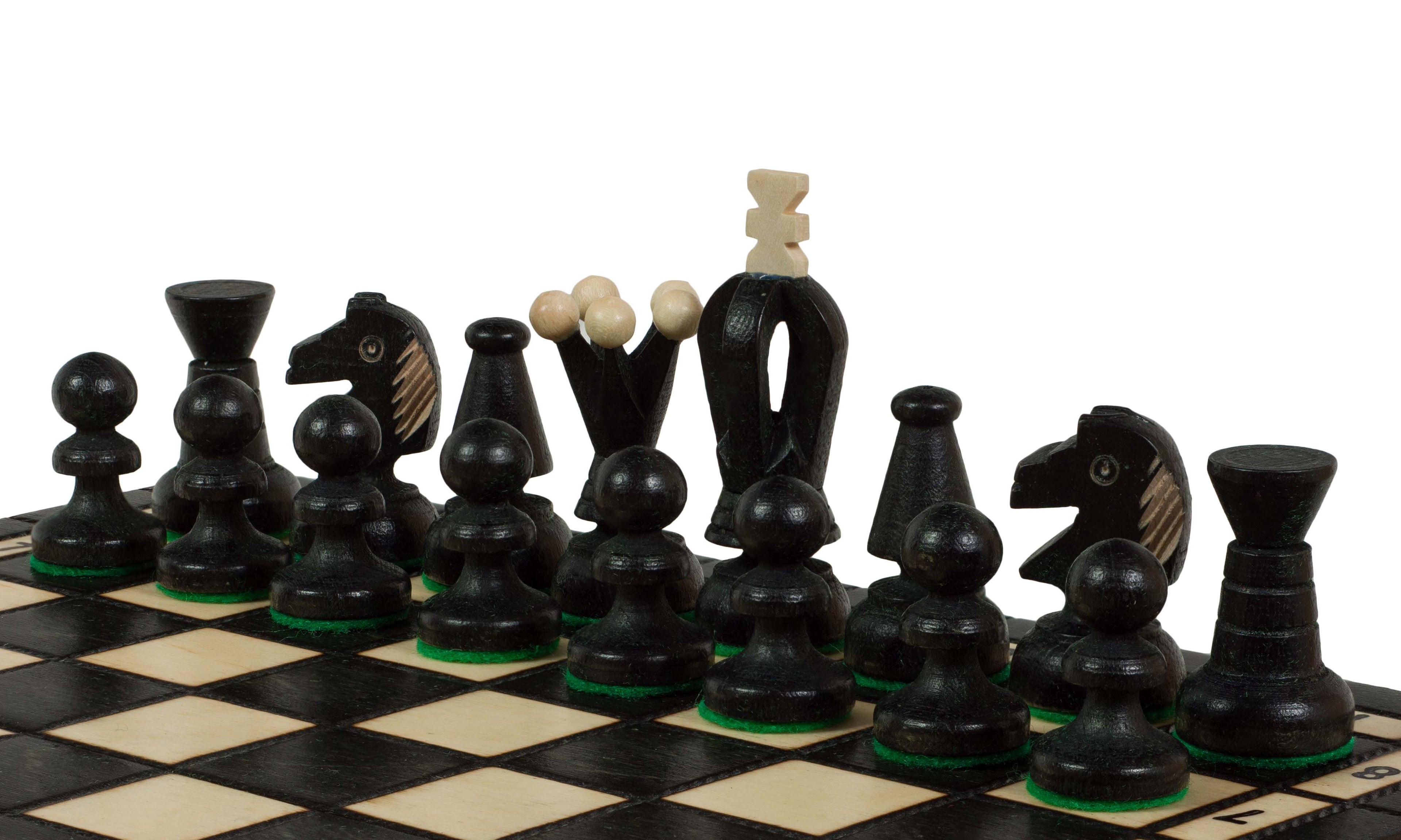 Juego de ajedrez de reyes pequeños de 12 pulgadas (rey de 2,56 pulgadas)