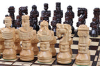 Juego de ajedrez Gladiator con tablero grande quemado – 5,91 pulgadas tamaño King