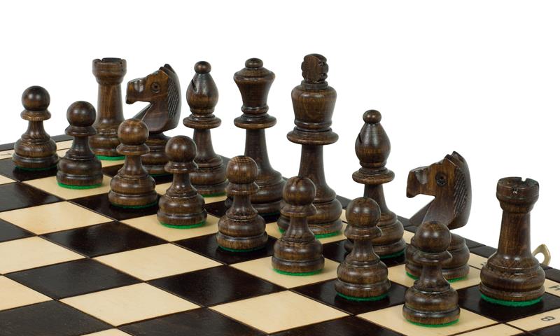 Juego de ajedrez olímpico con bandeja de inserción (rey de 3,15 pulgadas)