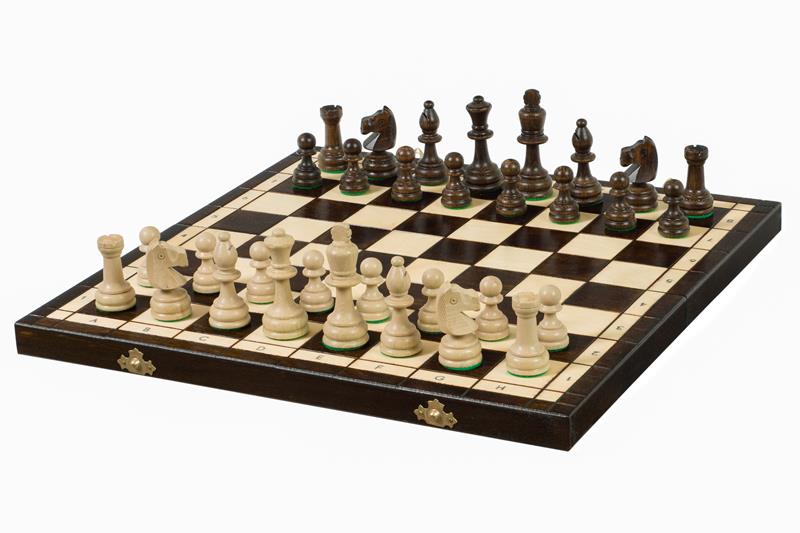 Juego de ajedrez olímpico con bandeja de inserción (rey de 3,15 pulgadas)