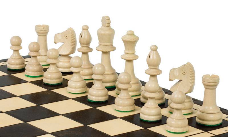 Juego de ajedrez olímpico con bandeja de inserción (rey de 3,15 pulgadas)