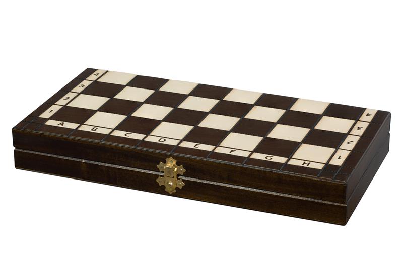 Juego de ajedrez olímpico pequeño con bandeja (tamaño King de 2,56 pulgadas)