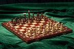 Juego de ajedrez Senator de 16 pulgadas con bandeja de inserción (tamaño King de 3,15 pulgadas)